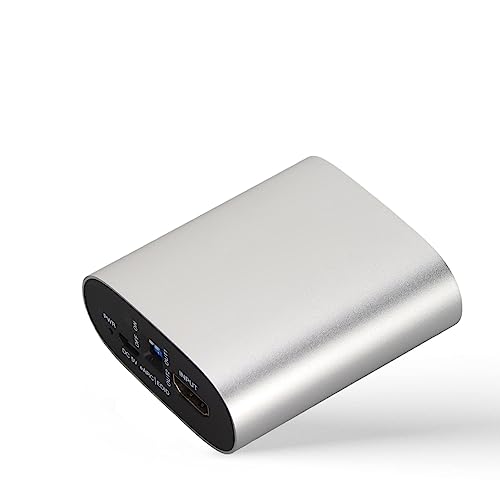 Yunseity 4K@60Hz eARC HDMI Audio Extractor, HDMI 2.0b HDCP 2.3, Support CEC, HDR, HDR10, HDR10+, Dolby Vision, 18Gbps HDMI Audio Converter