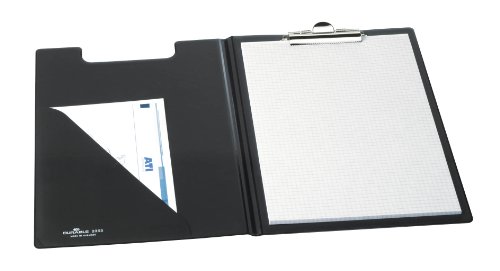 Durable Blockmappe A4, aufklappbar mit Federklemme und Innentaschen, schwarz, 235501