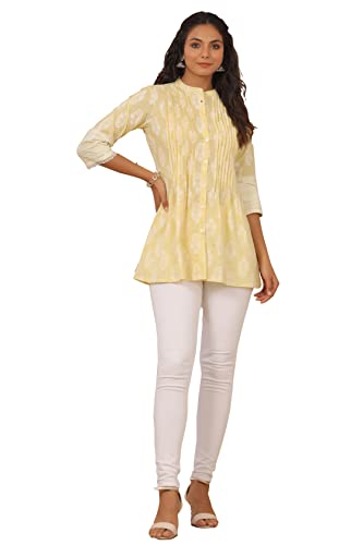 Image of Juniper Black Cambric Floral Print A-Line Tunic with Hair-Band