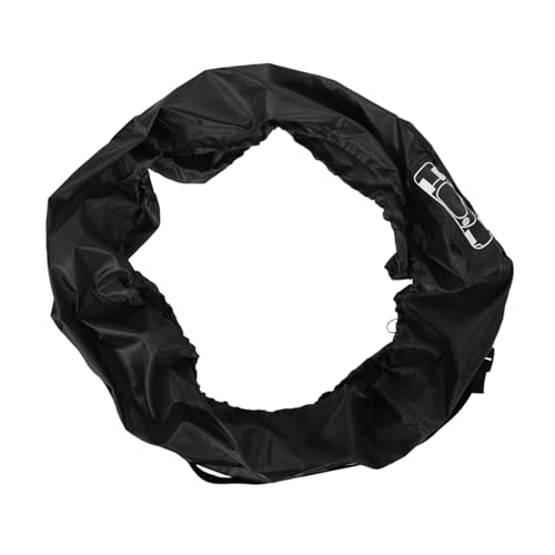 MAGICLULU Funda para Neumático de Repuesto Ajustable Negra, Cubierta Resistente al Agua y Polvo para Rueda de Coche, Protección Duradera para Vehículo, Uso Exterior y Viajes por Carretera