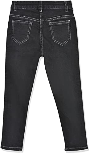 Image of Amazon Brand - Jam & Honey Girls Cotton Rich Lightweight Breathable Mid Rise Jeans | Stylish Star Design | Regular Fit | Age 2-13 Years