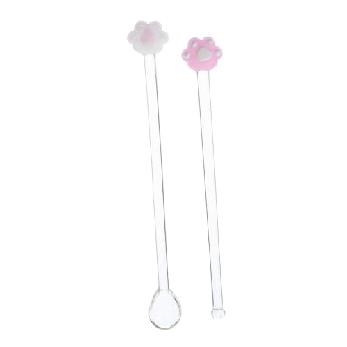 OFFSCH 1Set Premium Glass Swizzle Stick Creative Stirring Sticks for Cocktails Juice Wine Drink Stirrer for Home Bar Shop and Parties