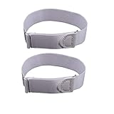 SUPVOX 2pcs Sleeve Garters Non Slip Shirt Sleeve Holders Armband for Women Men(White)