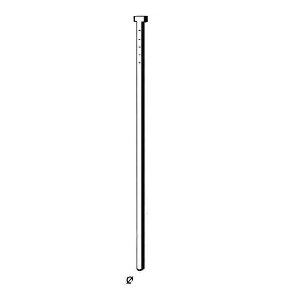 D-Work - Juego de 2000 puntas de acero inoxidable (1,6/2,9 x 50 mm)