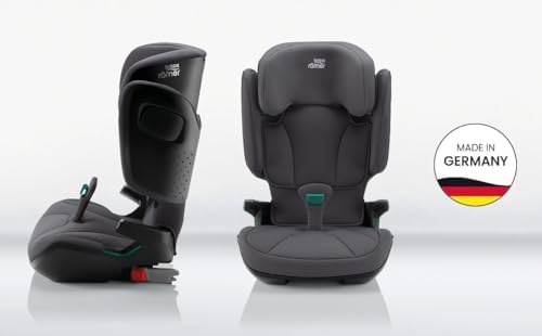 BRITAX RÖMER KIDFIX 2 Z-LINE fotelik dziecięcy dla dzieci o wzroście 100-150 cm (i-Size) z systemem ISOFIX lub bez, 3,5-12 lat, Midnight Grey