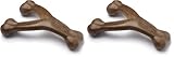 Benebone Wishbone Durable Dog Chew Toy for Aggressive Chewers, Made in USA, Giant, Real Bacon Flavor (Pack of 2)
