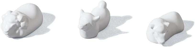 Soil Cutlery Rest Tiger D526WH Chopsticks Rest, Set of 3