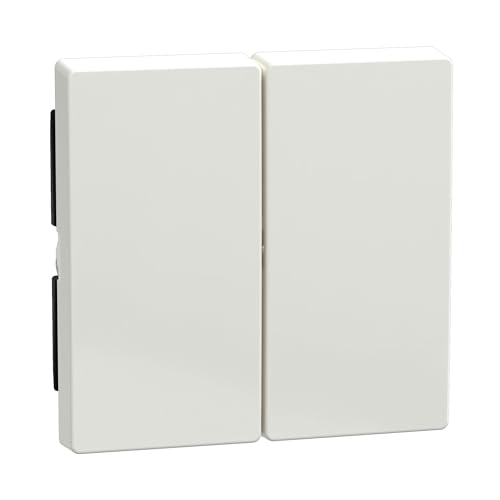 Schneider Electric Merten Wippe für Serien-, Doppelwechselschalter- und Doppeltaster-Einsatz, System M, polarweiss glänzend, Artikelnummer 432519