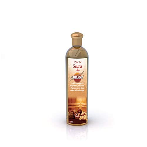 Camylle - Voile de Sauna Le Délicat - Fragrances à base d’Huiles Essentielles 100% Pures et Naturelles pour Sauna - Aux arômes d'agrumes sur une douce tonalité de fleur d'oranger - 250ml