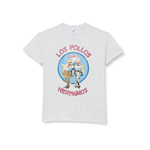 Breaking Bad Short Sleeve Camiseta, Grau Meliert, L para Hombre