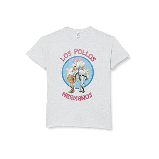 Breaking Bad Short Sleeve Camiseta, Grau Meliert, L para Hombre