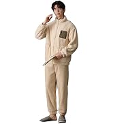 [Bwgoroku] ペアパジャマ 冬 もこもこ パジャマ レディース メンズ ナイトウェア 前開き 秋冬パジャマ お揃い ルームウェア 上下セット パジャマ ギフト 結婚祝い 誕生日 プレゼン...