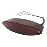 SPNUVR Universal 12V 28-LEDs Motorcycle Brake Warning Tail light Compatible with Cruiser Chopper Cafe ATV Racer Dirt Bike License Plate Light (Red)