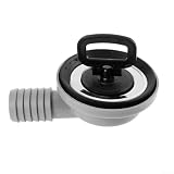 Filtro de drenaje robusto de doble capa para fregadero para aguas residuales con componentes de acero inoxidable y goma, adecuado para barcos, caravanas y caravanas con apertura de 50 mm