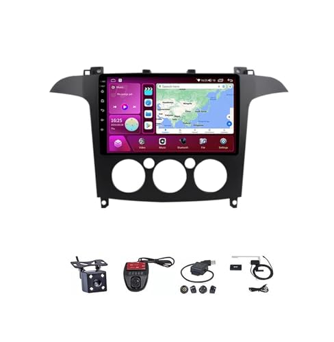 Autoradio 10 pouces pour Ford S-Max 2007-2015 Android Auto et Carplay M150S