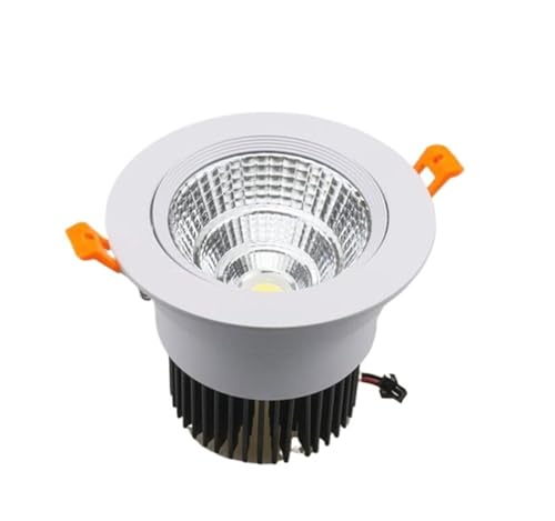 Spot encastré LED COB tricolore changeable 20W blanc pour plafond