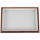 GANAZONO Vassoio Portaoggetti Impilabile in Legno di Noce per Gioielli, Organizer per Anelli e Orecchini, Espositore per Gioiellerie e Cassetti, Contenitore Portagioie Compatto per Collane