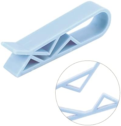 Jagowa 12 Pcs Garbage Bin Clips Multifunctional Creative Anti-Slip Kitchen Fixed Trash Bag Holder Trash Can Clip (Blue)