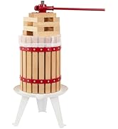 CAELUM Fruit Wine Press 4.75 Gallon, Apple & Grape & Berries Crusher Manual Juicer, 18 Liter Soli...