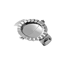 Alipis Stainless Steel Dumpling Maker Tool 304 Food-Grade Dough Press for Home Kitchen Large Size Dumplings Mold for Empanadas and Ravioli