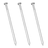 Maozaa 3 Inch Hardware Nails, 50pcs Stainless Steel 304 Hanging Nails for Hanging Pictures, Long Wood Finishing Nails