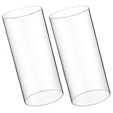 Cylindre en verre ignifugé : son aspect transparent, simple et élégant, dégage une grande beauté ; cylindre en verre pour bougies