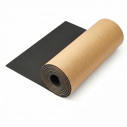 Image of Self Adhesive Foam Sheets, 320mm(W) x 1.5mm(T) x 2m(L) Neoprene Sheet, High Density Closed Cell Foam Roll - Sealing, Anti-Slip, Soundproof, Shock Absorbing for Furniture Protection & DIY (Black)