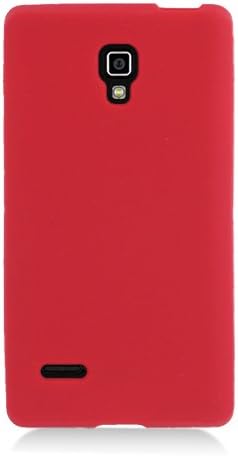 Eagle Cell SCLGP769S03 Barely There Slim and Soft Skin Case for LG Optimus L9/Optimus 4G P769 - Retail Packaging - Red