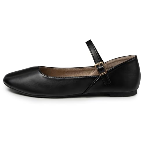 Alpine Swiss Cleo Women’s Mary Jane Ballet Flats Stylish Comfy Round Toe Dress Shoes Adjustable Strap Versatile for Casual Work or Dressy Occasions2