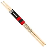 Drum Sticks, Drum Sticks for Drums, Natural Solid Wood丨Weight Balanced丨Non-Slip Grip, Live Performance & Drum Kit Practice Accessories, Percussion Drumsticks for Beginner (1 Pair, No Grip, 5 A)
