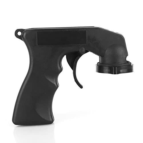 Poignée de Spray Aérosol, MoreChioce Portable Poignée de Originale pour Bombes Aérosols en Plastique Bombe Peinture Support de Boîte À Laque Poignée de Conception Ergonomique Universel,Noir Cover