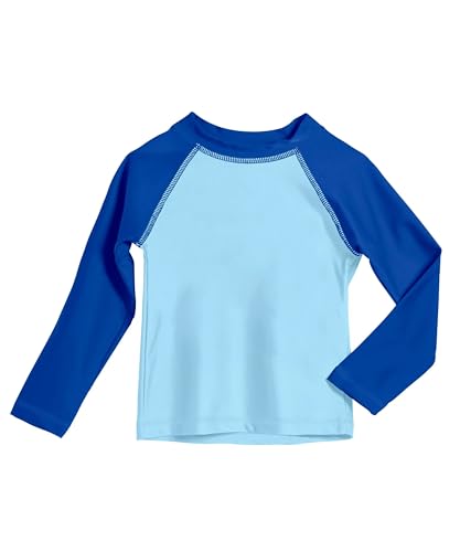 Image of City Threads Rash Guard for Boys SPF 50+ Made in USA, Long Sleeve Swim Shirt with Sun Protection, Toddler, and Youth Sizes