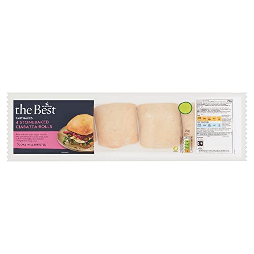Morrisons The Best Sourdough Ciabatta Rolls 4 Pack