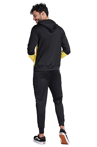 Image of YELLOW TREE Polyester Printed Tracksuits for Men | Running & Sports Tracksuits | Full Sleeve Tracksuits