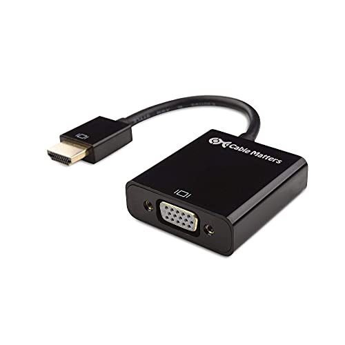 Cable Matters 1-Foot Vga Splitter Cable (Vga Y Cable) For Screen Duplication & Hdmi To Vga Adapter In Black #TOP5