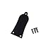 Bell style Guitar Truss Rod Cover, 3-screw, Black (Metal)