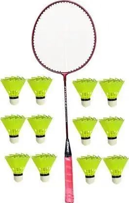 UNBREAKABLE BULL Layer Choice Badminton Kit with 12 Piece Shuttle Set | Durable Badminton Kit for All Levels