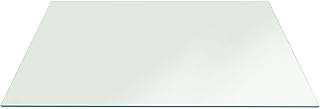 Custom Cut 3/16" Thick - Clear Tempered Glass Cut to Size - Rectangle Replacement for Table Tops, Shelves, Windows with Flat Edge by Fab Glass and Mirror