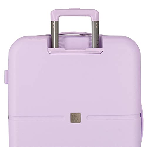 Pepe Jeans Accent Valigia Media Viola 48X70X28 Cm Abs Rigido Chiusura Tsa Integrata 79L 4,32 Kg 4 Doppie Ruote - 10