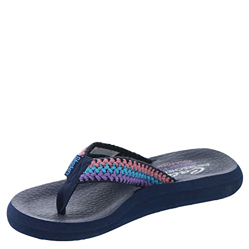 Skechers Skechers Women's ASANA - BLOOM CRUSH, Navy Multi, 8 M
