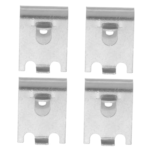 DIYEAH 4pezzi Ganci Per Frigorifero in Acciaio Inossidabile Clip Divisoria Per Ripiani Supporti Regolabili Per Frigorifero Accessori Per Organizzazione Dello Spazio Di Archiviazione
