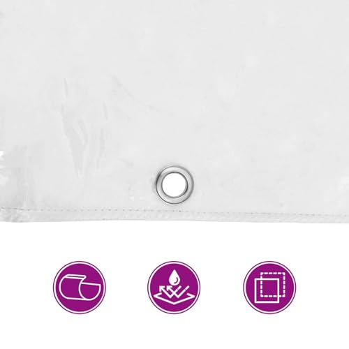 Couverture transparente en PVC bâche rectangulaire de qualité supérieure - 6