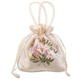 Exquisite Stickerei – die Handtasche mit Kordelzug aus exquisiter Stickerei gefertigt, das Stickmuster klar und exquisit, was die Schönheit und Textur der Tasche erhöhen kann.