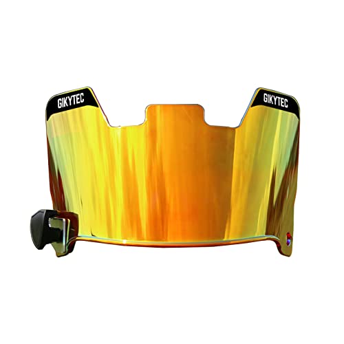 Football Visor Youth Football Helmet Visor Scratch Resistant Uv Block Facial Protection Visor For Football Helmet (Revo R-Gold) #TOP21