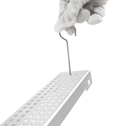 2 Packungen,Bernkot Edelstahl-Abflussschlüssel Hebehaken Abflussgitter-Abzieher Aushebeschlüssel für Duschrinne