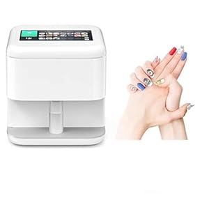 Nail Varnishing Machine Portable Digital Nail Art Printer Kit Gel Nail Polish Lamp 1500+ Images