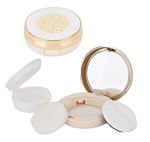 1PCS 15ml/15g Refillable Round Air Cushion Puff Box Makeup Case with Mirror Powder Puff and Sponge BB CC Cream Dispenser Liquid Foundation Holder Cosmetic Containers Organizer