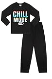 Atemberaubender langer Chill-Modus Gamer aus 100% Baumwolle. Verpassen Sie nicht diesen coolen Gamer-Pyjama, der sicher zu allen Xbox, Playstation, Wii und anderen Konsolen-Fans passt. Dieser Schlafanzug macht das Schlafengehen sicher Spaß. Verpassen Sie nicht die begrenzte Verfügbarkeit.
