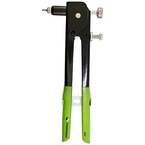 Surebonder Threaded Insert Tool For Metal, Fiberglass, Plastic - Includes 5 Sizes of Threaded Mandrels & Nose Pieces (8510)
