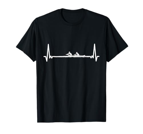 Rudern Herzschlag Für Ruderer Rudersport Geschenk T-Shirt Rudern Herzschlag Für Ruderer Rudersport Geschenk T-Shirt